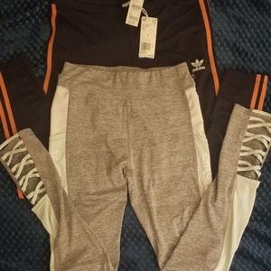 Adidas and love pink leggings